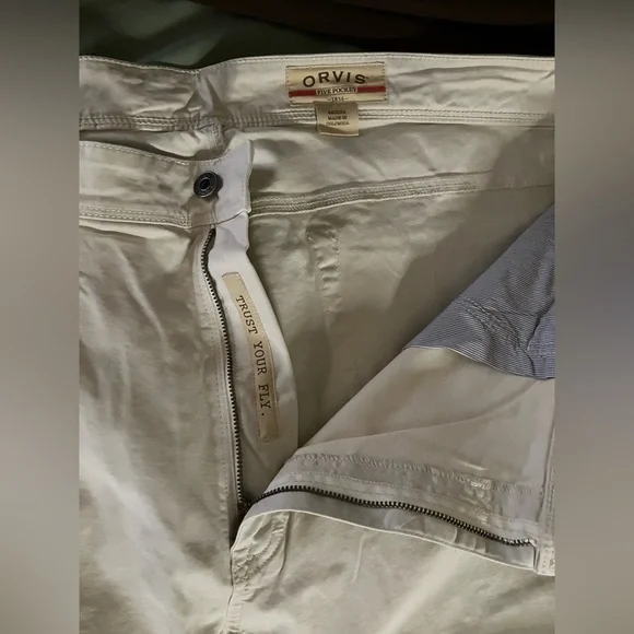 Brand NEW SIZE 42 by 34 Orvis Khaki pants - Picture 7 of 11